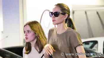 Angelina Jolie is effortlessly chic while out with daughter Vivienne, 15, in LA - after teen dropped dad Brad Pitt's last name