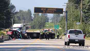 Family of 3 killed in tragic collision on B.C. highway, RCMP say