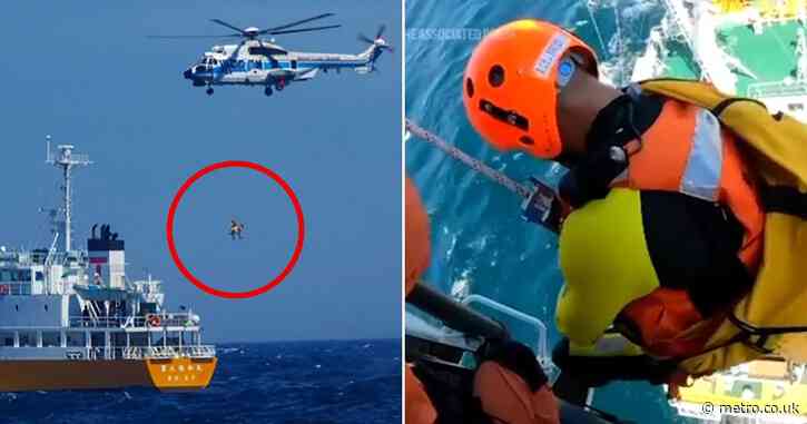 Woman swept out to sea in rubber ring found alive after 36 hours
