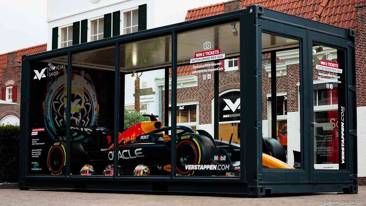 RB20 on display at the Max Verstappen shop in Batavia Stad