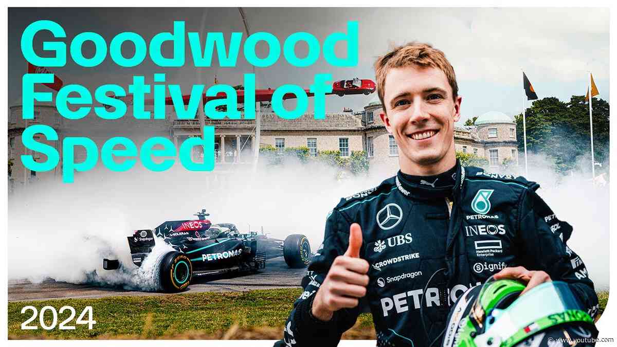 Huge Burnouts in the 2021 F1 Car 🔥 | Goodwood Festival of Speed 2024