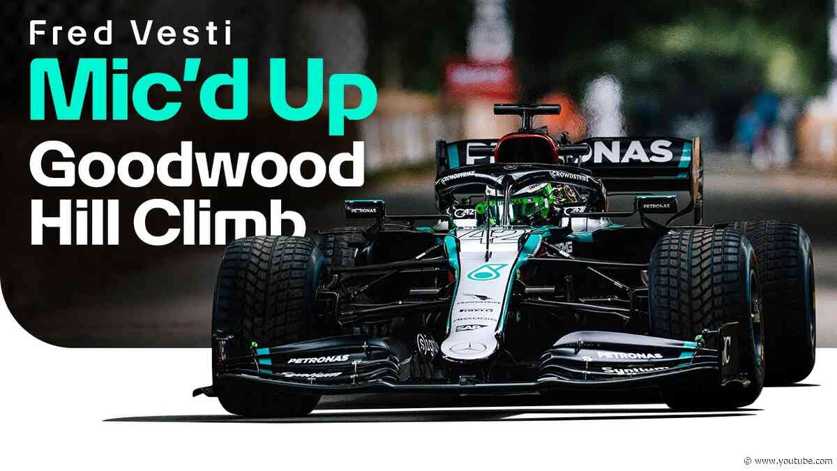 Fred Vesti Mic’d Up for a Run at Goodwood Festival of Speed