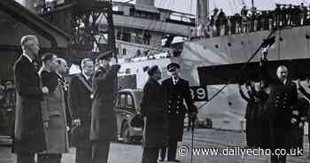 King George VI visit to bomb-ravaged Southampton in 1940