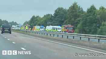 Lorry driver dies after vehicle comes off dual carriageway