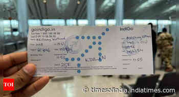 'Going to the back stone age ... ': IndiGo issues handwritten boarding passes to fliers at Hyderabad airport