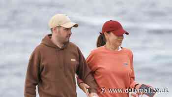 Kate Ritchie, 45, looks utterly smitten as she smooches toy boy financial adviser Will Skelton, 30, at romantic picnic in Clovelly -  after they met on blind date at Singles Ball