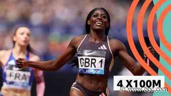 Great Britain win 4x100m relay in London