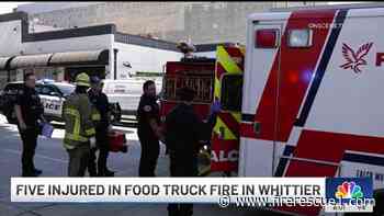 5 injured in Calif. food truck explosion, fire