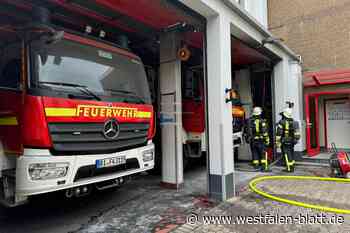 Brand bei der Bielefelder Feuerwehr