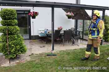 Unwetter beschert Feuerwehr Delbrück zahlreiche Einsätze