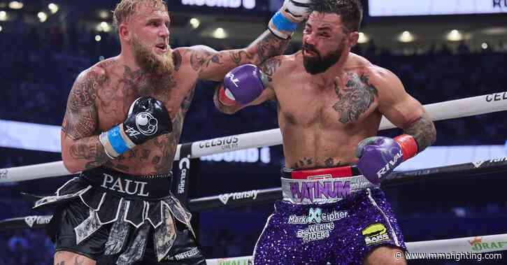 Jake Paul claims he only outweighed Mike Perry by slim margin: ‘That’s common in boxing’