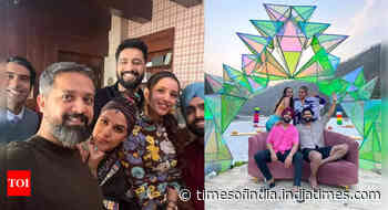 Neha Dhupia shares BTS moments from 'Bad Newz'