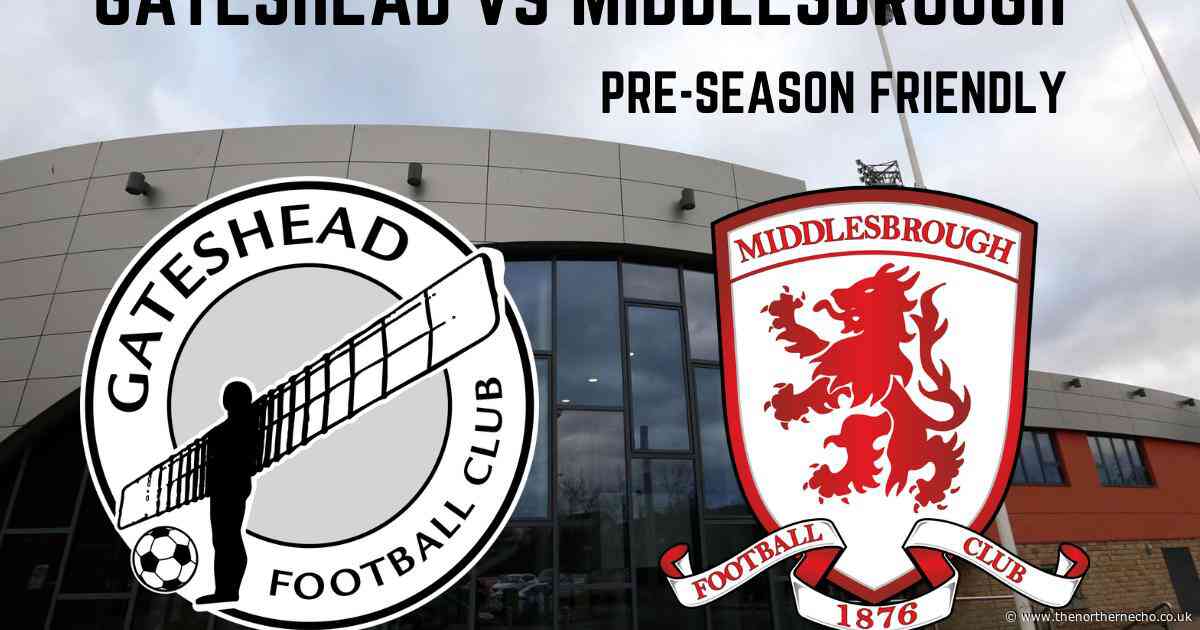 Gateshead v Middlesbrough: Kick-off, tickets, streaming, team news