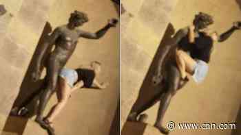 Tourist In Florence Filmed Grinding Herself On Nude Statue Of Bacchus