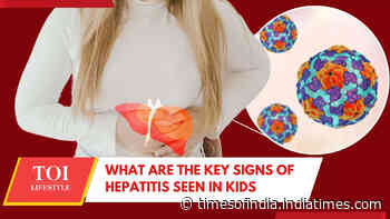 What are the key signs of hepatitis seen in kids