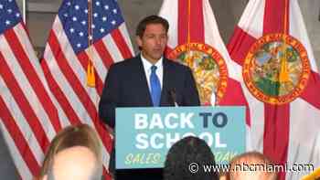 Gov. DeSantis holds news conference in Aventura