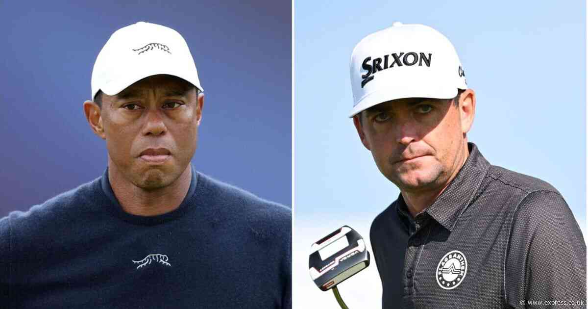 Tiger Woods approached by Keegan Bradley at The Open after snubbing Ryder Cup role