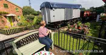 East Yorkshire widow continues husband's legacy with train line in her garden