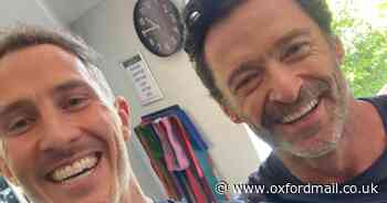 Hugh Jackman visits Henley gym while filming in village