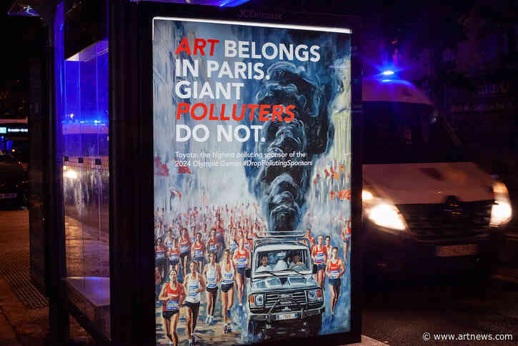 Climate Activists Slam Toyota’s Role in 2024 Paris Olympics with Guerrilla Art Campaign