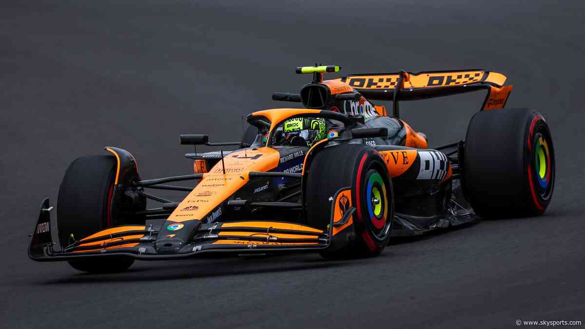 Norris fastest in McLaren one-two in second practice at Belgian GP