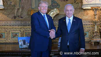 A beaming Trump welcomes Netanyahu to Mar-a-Lago