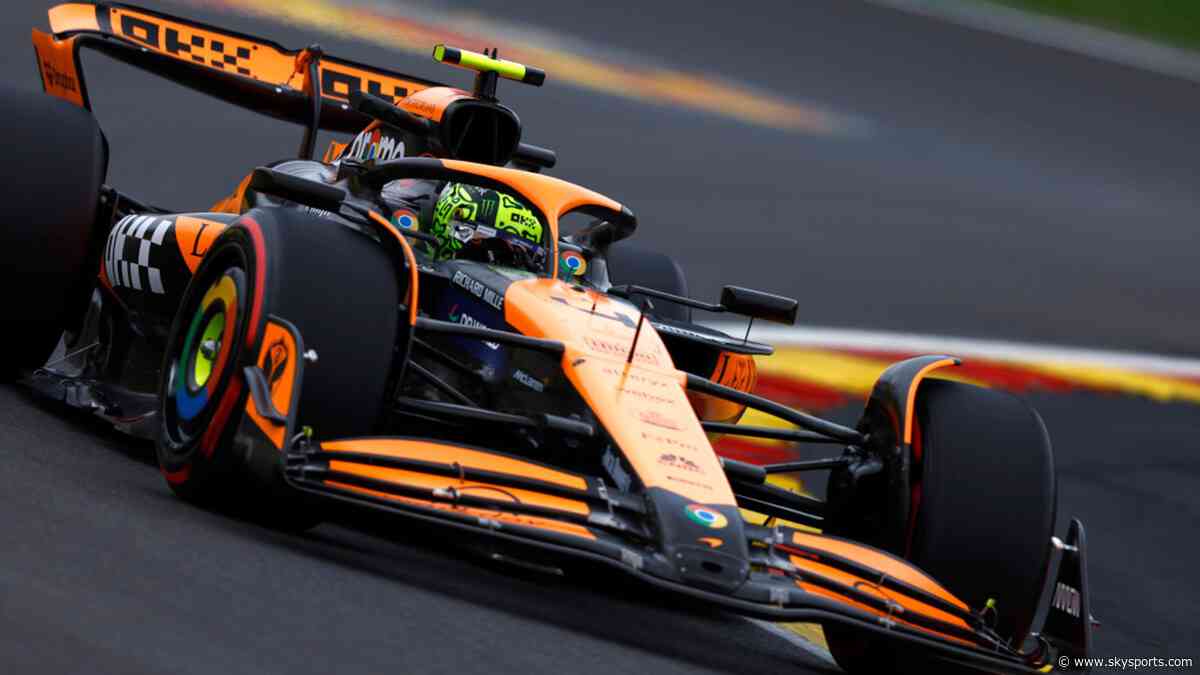 Norris 'not comfortable' despite leading McLaren Spa practice one-two