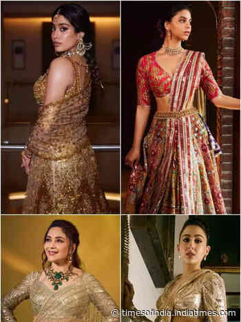 Divas who dazzled in glittering outfits at AR wedding