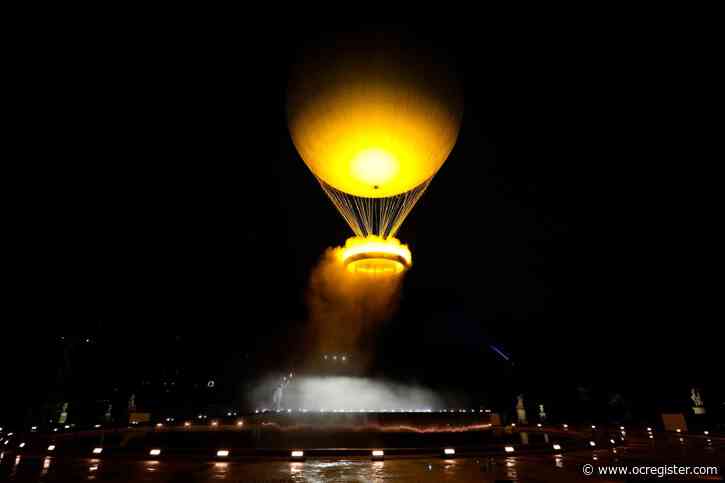 The cauldron at the Paris Olympics looks like a hot-air balloon