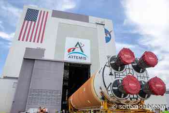 NASA’s Massive Rocket Rolls Out: Artemis II SLS Core Stage Arrives for Assembly