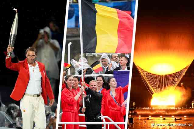 Parijs opent de Olympische Spelen met ongezien straf maar kletsnat spektakelstuk, Céline Dion verdrijft vanop de Eiffeltoren de wolken