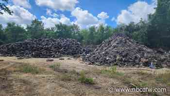 Massive illegal dump site being cleared in Fort Worth