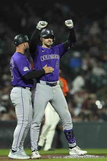 Fitzgerald hits 2 home runs, Harrison strikes out 11 and Giants beat Rockies 11-4