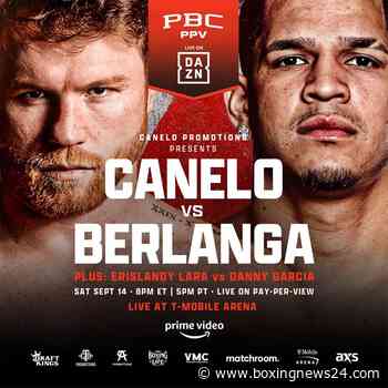 Canelo vs. Berlanga: A Mexico vs. Puerto Rico Fight Set for September 14th