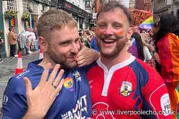 Couple get engaged at city's Pride celebrations on special date