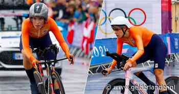 Tijdritmedaille blijft uit voor Demi Vollering en Ellen van Dijk, Grace Brown pakt olympisch goud op spekglad parkoers