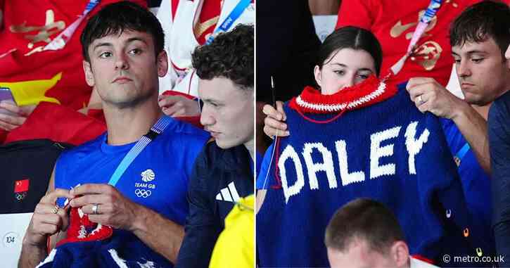 Tom Daley fans declare ‘Olympics has started’ as diver spotted knitting in crowd
