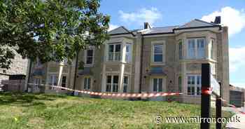 Family's lucky escape as huge bricks plummet off £595k new-build homes