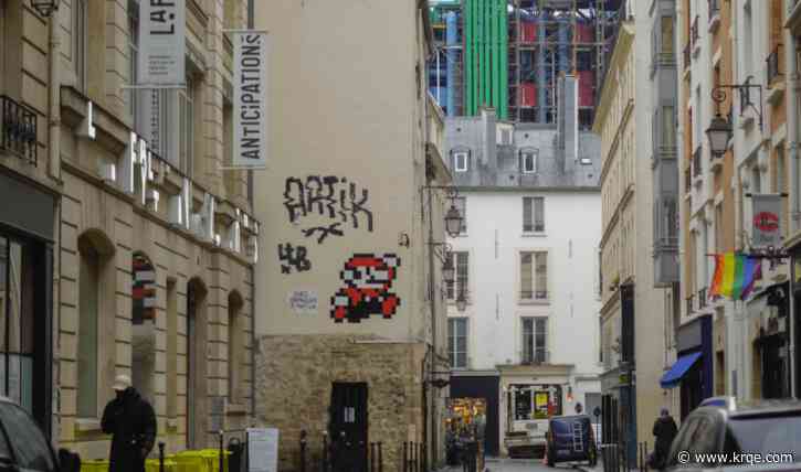 Why are 1980s video game characters plastered all over Paris?