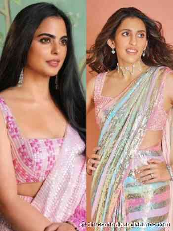 Ambani ladies in stunning Manish Malhotra saris