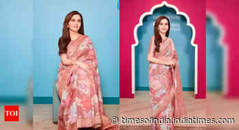 Nita Ambani's Banarasi sari and French lace blouse