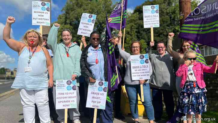 Solidarity appeal for healthcare assistants on strike this summer