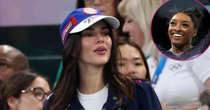 Kendall Jenner Supports Simone Biles at Women's Individual All-Around