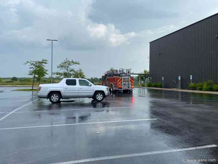 Firefighters respond to fire at manufacturing headquarters