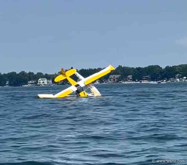 LOOK: Plane crash in Lake Wawasee