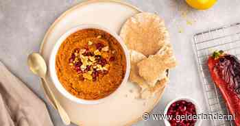 Wat Eten We Vandaag: Zelfgemaakte Muhammara met flatbread