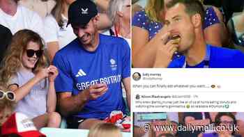 New snacks please! Sir Andy Murray tucks into sweets and doughnuts just days after bowing out of tennis at Paris Olympics