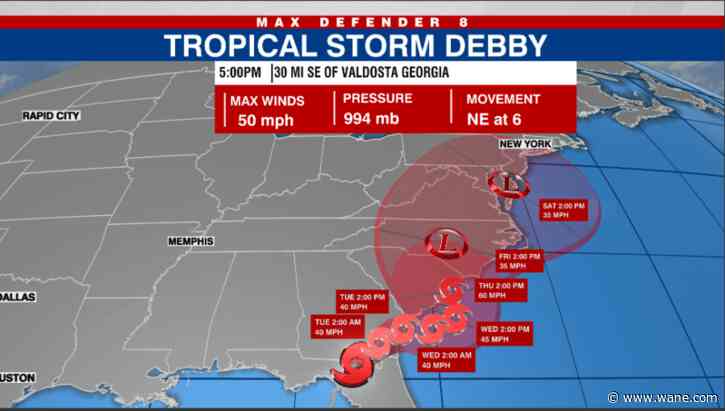 Tropical Storm Debby leaves widespread flooding in its wake