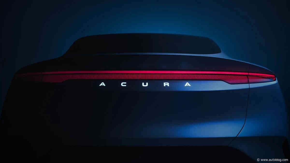 Acura teases new performance EV for Monterey