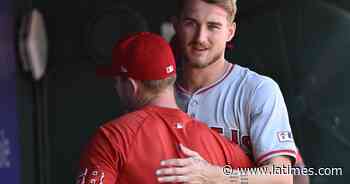 Rookie Jack Kochanowicz earns his first career win as the Angels beat Nationals